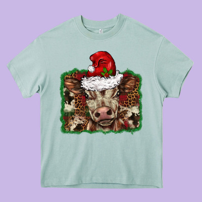 Christmas Background Baby Calf Heavy Core Tee Designed By Barkaloodesign