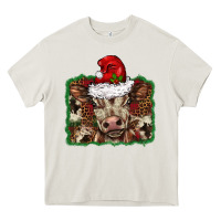 Cream Christmas background baby calf Heavy Core Tee - BarkalooDesign