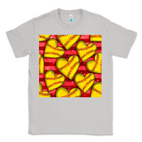 Moon Dust softball hearts seamless pattern Classic Tee - BundleAndBundleShop