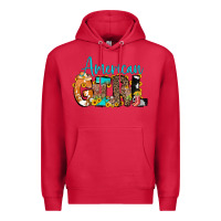 Cardinal American Girl, western Cowhide Premium Hoodie - CowCowDesign