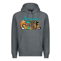Rock American Girl, western Cowhide Premium Hoodie - CowCowDesign
