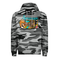 Slate Camo American Girl, western Cowhide Premium Hoodie - CowCowDesign