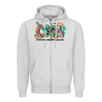 Dove Grey certified nursing assistant Zipper Hoodie - CowGirlArtShop