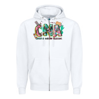 White certified nursing assistant Zipper Hoodie - CowGirlArtShop