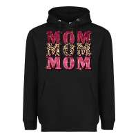 Black Mom mom mom Mother's Day Heavyweight Hoodie - FaDigitalArtStudio
