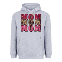 Heather Grey Mom mom mom Mother's Day Heavyweight Hoodie - FaDigitalArtStudio