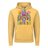 Vintage Mustard Easter Day Rainbow Vintage Hoodie - BundleAndBundleShop
