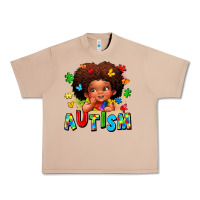 Burro autism afro girl Urban Heavy Tee - LillyAllenDesigns