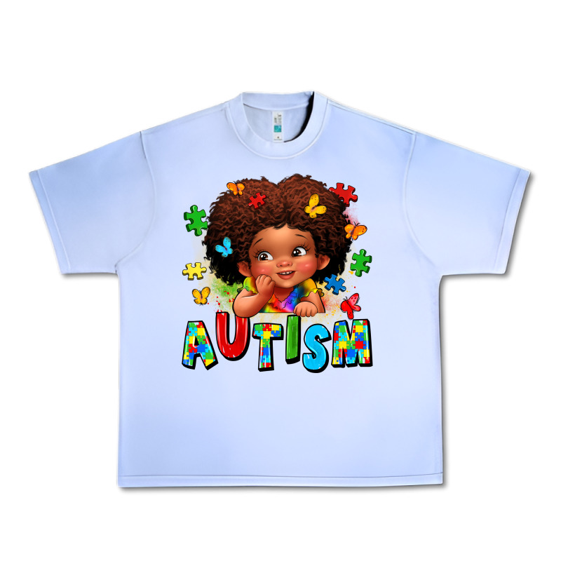 Autism Afro Girl Urban Heavy Tee by LillyAllenDesigns | Teevron