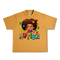 Peanut Butter autism afro girl Urban Heavy Tee - LillyAllenDesigns