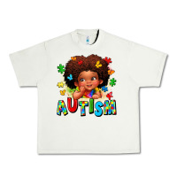 Pistachio autism afro girl Urban Heavy Tee - LillyAllenDesigns