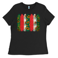 Black mexican flag brushstroke Ladies Tee - Jasminsmagicworld