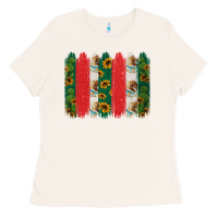Bone mexican flag brushstroke Ladies Tee - Jasminsmagicworld