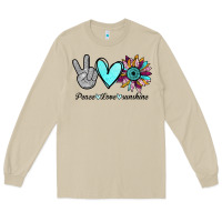Mushroom Peace Love Sunshine Long Sleeve Tee - Bettercallsaul