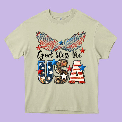 Western God Bless The Usa Heavy Core Tee Designed By Lillyallendesigns