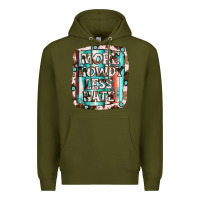 Army Green more howdy less hate Premium Hoodie - JahusDesignShop