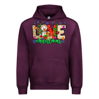 Mauve Wine love Christmas Urban Hoodie - CowhideDigitalArt