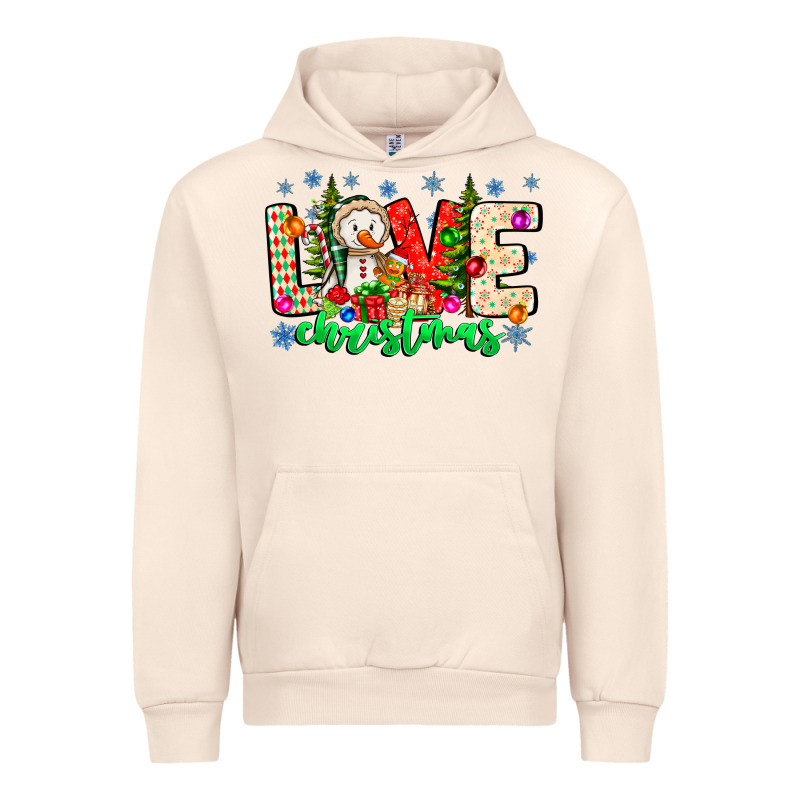 Love Christmas Urban Hoodie by CowhideDigitalArt | Teevron