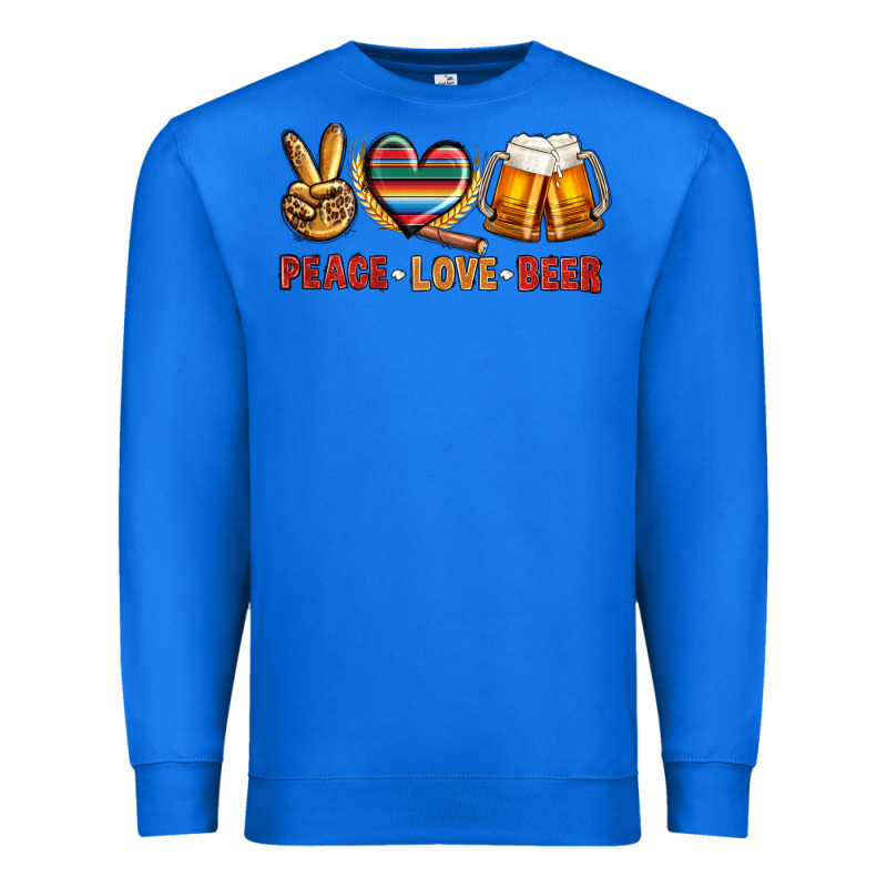 Peace Love Beer Bbs Premium Sweatshirt by BundleAndBundleShop | Teevron