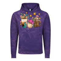Cloud Purple Western Cowgirl Coffee Cup Bbs Vintage Hoodie - BundleAndBundleShop