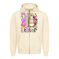 Sandshell My first Easter Girl Easter Day Zipper Hoodie - HowdyJamesFarm