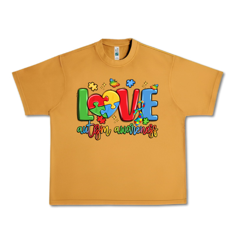 Love Autism Awareness Urban Heavy Tee by LillyAllenDesigns | Teevron