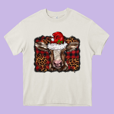 Christmas Background Baby Calf Heavy Core Tee Designed By Barkaloodesign