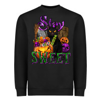 Black Stay Sweet Heavyweight Sweatshirt - texasbilliewilder