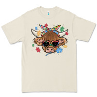 Bone autism awareness cow Premium Tee - MaliasSmallBusiness