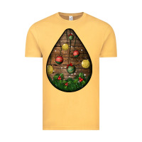 Vintage Mustard christmas  teardrop Vintage Tee - BundleAndBundleShop
