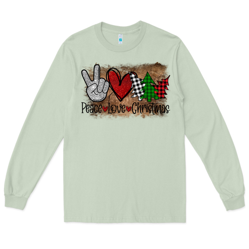 Peace Love Christmas Long Sleeve Tee by Bettercallsaul | Teevron