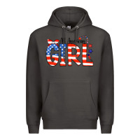 Smoke All American Girl Bandana Premium Hoodie - CowCowDesign