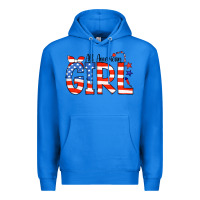 True Royal All American Girl Bandana Premium Hoodie - CowCowDesign