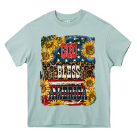 Arona Western God Bless America Heavy Core Tee - LillyAllenDesigns
