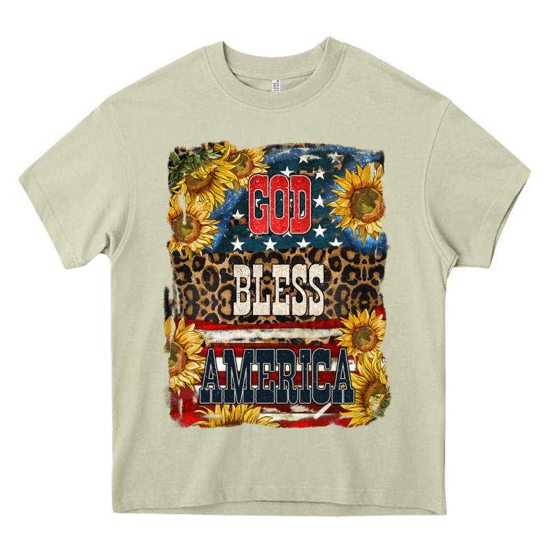 Western God Bless America Heavy Core Tee by LillyAllenDesigns | Teevron