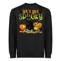 Black Let's Get Spooky Heavyweight Sweatshirt - texasbilliewilder