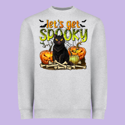 Let's Get Spooky Heavyweight Sweatshirt Designed By Texasbilliewilder