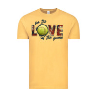 Vintage Mustard softball love of the game Vintage Tee - JahusDesignShop