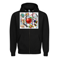 Black school elements tumbler Zipper Hoodie - CowGirlArtShop