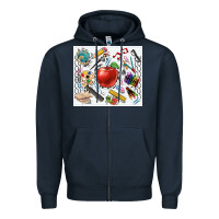 Navy school elements tumbler Zipper Hoodie - CowGirlArtShop