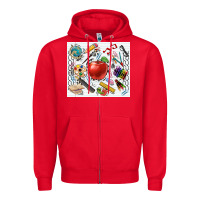 Red school elements tumbler Zipper Hoodie - CowGirlArtShop