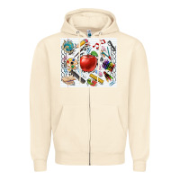 Sandshell school elements tumbler Zipper Hoodie - CowGirlArtShop