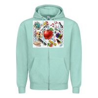 Seafoam school elements tumbler Zipper Hoodie - CowGirlArtShop