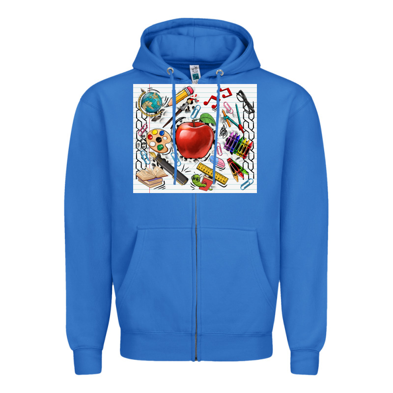 School Elements Tumbler Zipper Hoodie by CowGirlArtShop | Teevron