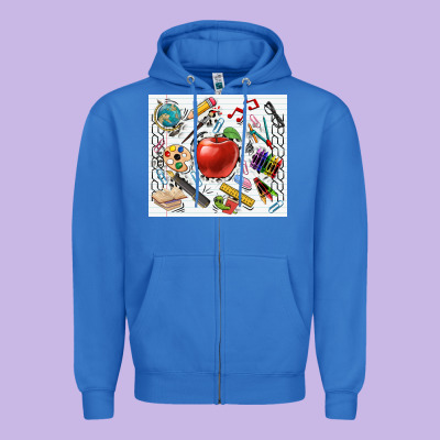 School Elements Tumbler Zipper Hoodie Designed By Cowgirlartshop