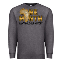 Charcoal Heather one month can't hold our history Premium Sweatshirt - FaDigitalArtStudio