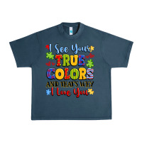 Midnight Navy colorful love message Urban Heavy Tee - LillyAllenDesigns