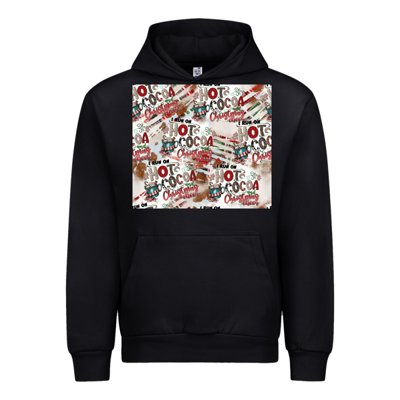 Hot Cocoa Christmas Cheer Pattern Urban Hoodie by CowhideDigitalArt | Teevron