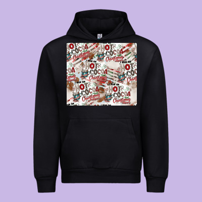 Hot Cocoa Christmas Cheer Pattern Urban Hoodie Designed By Cowhidedigitalart