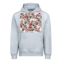 Heather Grey hot cocoa christmas cheer pattern Urban Hoodie - CowhideDigitalArt